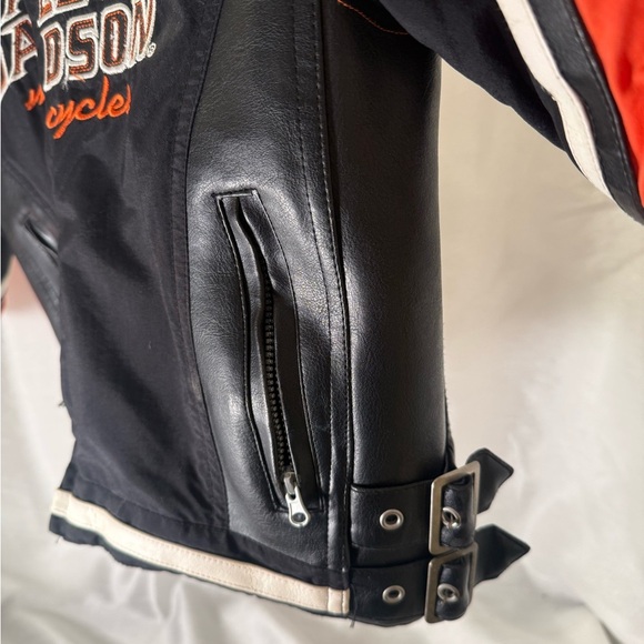 Harley Davidson Motorcycles Kids / Toddler Faux Black Leather Jacket - Sz 4 - Picture 11 of 11